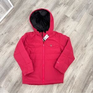 Berne Coat Youth Girls Size M Softstone Micro-Duck Hooded Pink New Ski Outdoors